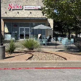 Front of restaurant