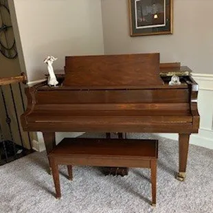 My piano after the move.