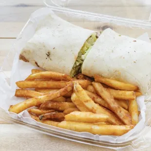 Steak Ranch Wrap Combo! Great for Lunch!