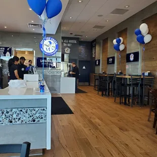 the interior of a restaurant