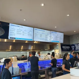 Counter menu
