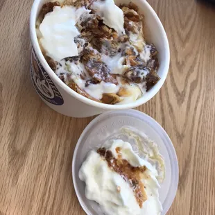 Frozen Yogurt with Baklava - wished the baklava was crushed/crumbled a bit more...it&apos;s just large chunks not well integrated into the yogurt