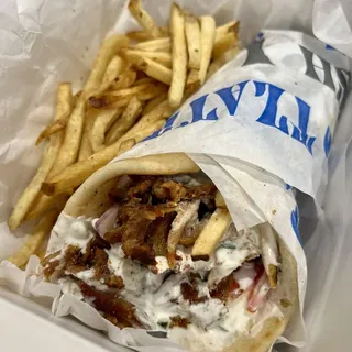 Pork Gyro Pita Combo