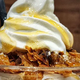 Their amazing yogurt with honey and chunks of Baklava, one of the best desserts I&apos;ve had in a long time!