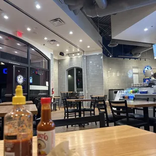 interior, sushi and sashimi