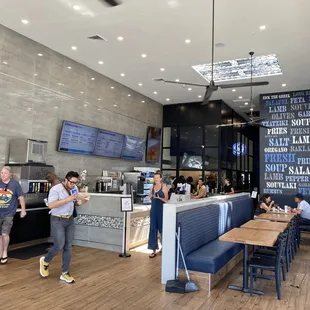 the interior of a restaurant