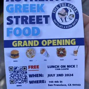 Grand Opening 7/2/24 Special Offer 11am to 2:30pm