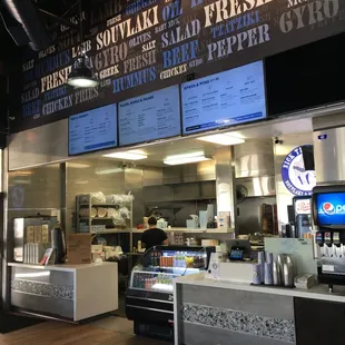 a view of the kitchen