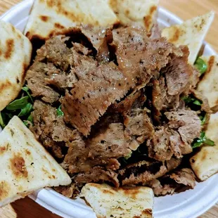 Gyro salad with beef/lamb
