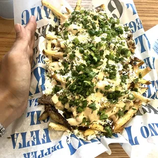 07.23.21 Nick&apos;s Fries w/pork belly Yummerz!