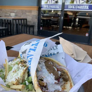 Beef/Lamb Gyro Pita Combo