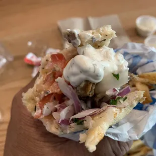 Beef and Lamb Gyro Pita