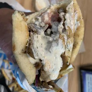 Beef and Lamb Gyro Pita