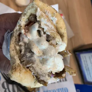 Beef and Lamb Gyro Pita