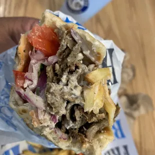 Beef and Lamb Gyro Pita