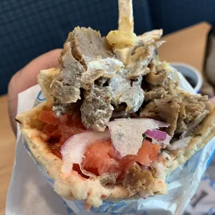 Beef and Lamb Gyro Pita