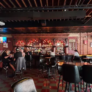 Sitting in a booth waiting on my girls.