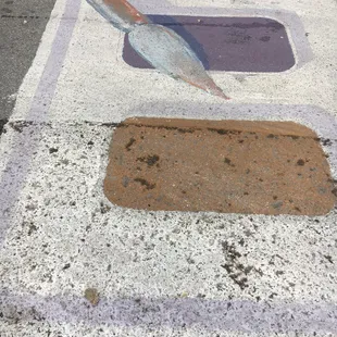Painted crosswalk