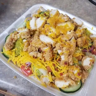 Fried Chicken Salad