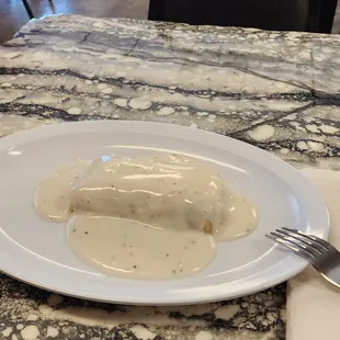 Next time you grab a Grilled Breakfast Burrito... try it covered in gravy! Or a side of gravy to go! ;P