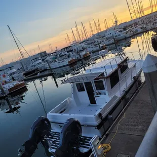 Sunset (with boats)!