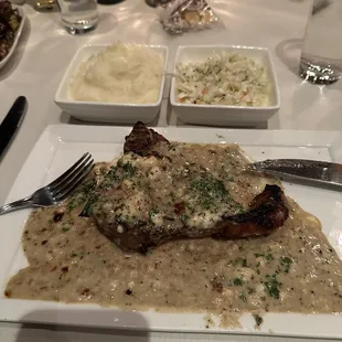 Parmesan encrusted veal porterhouse