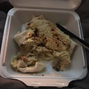 Ordered chicken enchiladas anddd.... yeah don't do it. Plenty of other places to give your business.