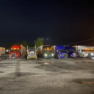 Plenty of truck parking