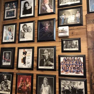 Pictures of famous visitors