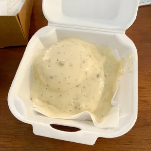 Biscuits and gravy...I now need the large portion please.