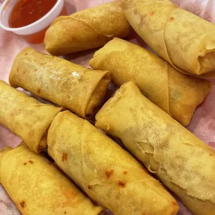 Must get the seafood eggrolls! (Has cream cheese)