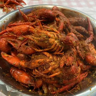 Medium spicy crawfish