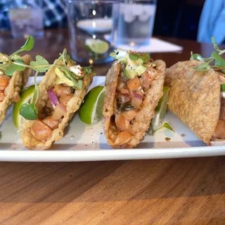 Salmon Poke Tacos