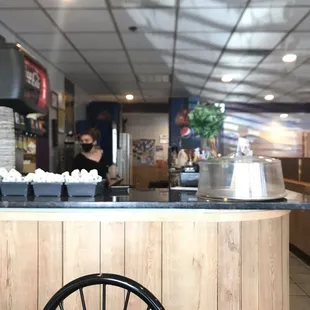 a view of the counter