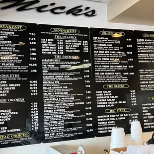 Wanted to add an updated photo of the menu.