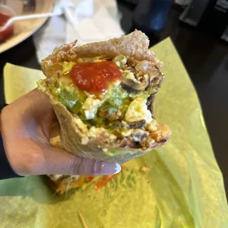 Hardy Vegetable Burrito