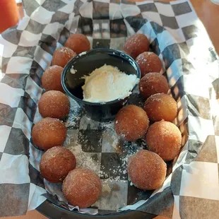 Donut holes. -  Several are already missing