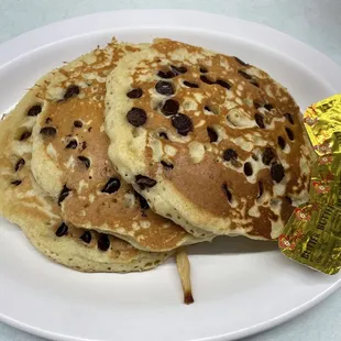 3 Chocolate Chip Pancakes