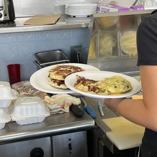 Pancakes &amp; omelette