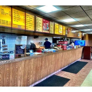 Inside Nick&apos;s Drive -in. 7216 N HarlemAve. Chicago IL. Old Fashion Greek/American FastFood Place. Nice Service.Cool.