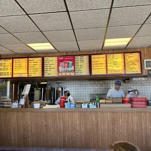 a man ordering food