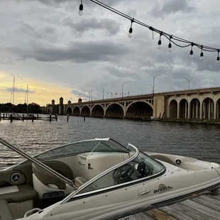 View from the pier. Sadly, this is not my boat!!