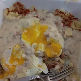 Three meat skillet