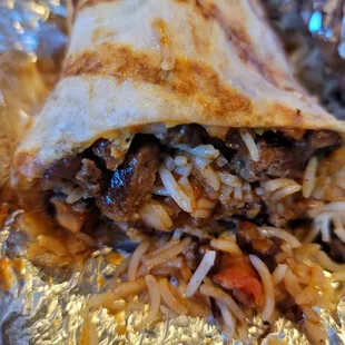 Steak Burrito extra spicy