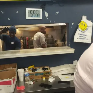 Working hard in the kitchen too!