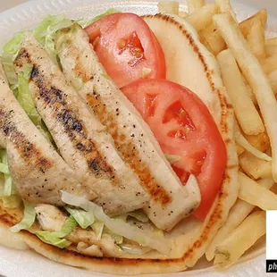 Grilled Chicken on Pita