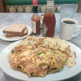 Denver omelette with jalapenos