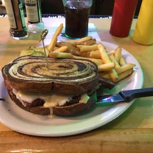 Grilled Corn Beef Sandwich.