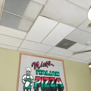 a sign for a restaurant