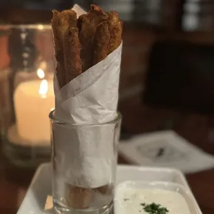 Asparagus fritter